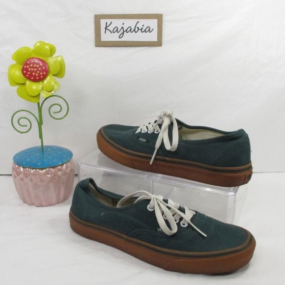 VANS Unisex Green Skateboarding Shoes Size 7 - Picture 1 of 8